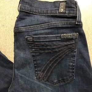 7 for all mankind FAM dark wash flared bootcut